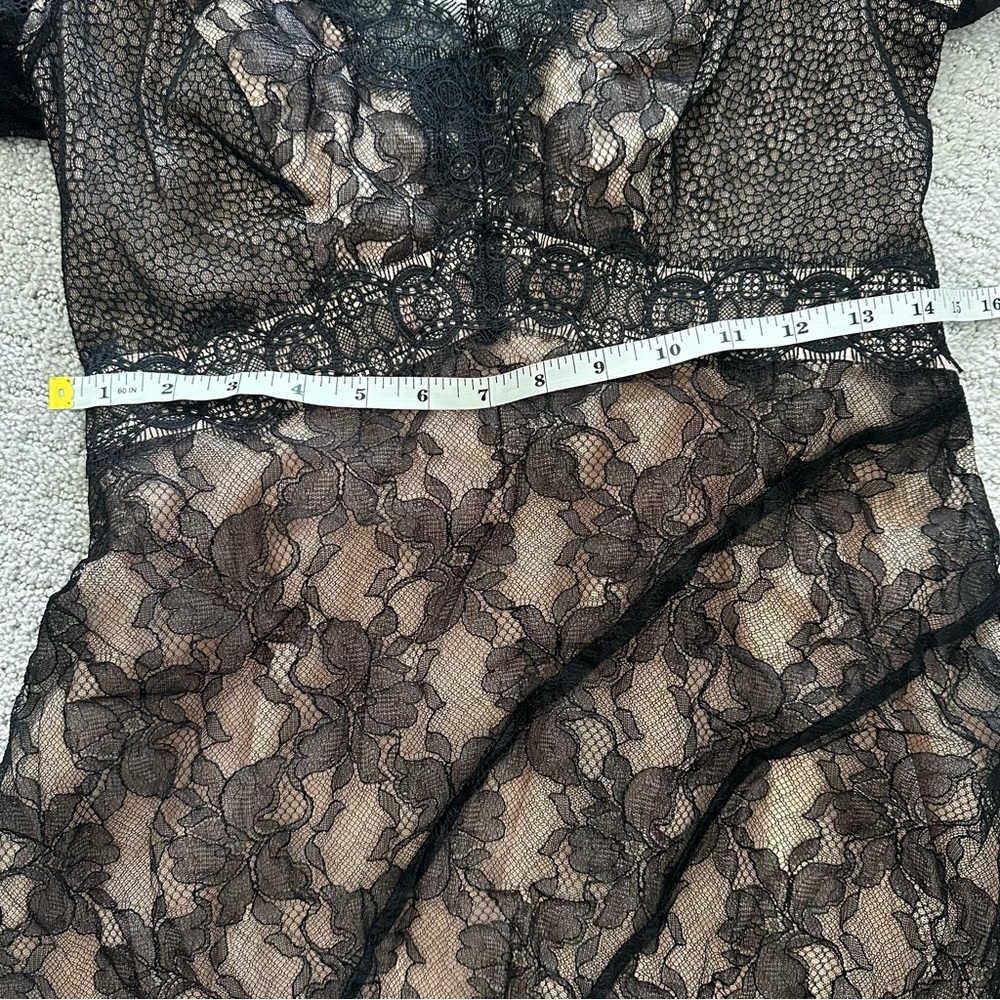 EUC Anthropologie Sheerly Beloved Layer of Lace Maxi Dress - Size 4 - Picture 10 of 16